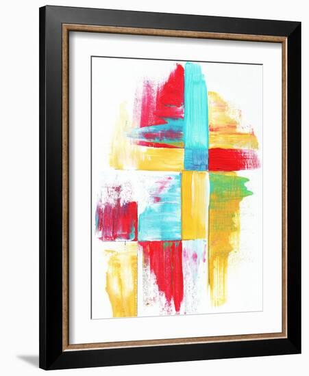 Quilt Like Pattern Abstract-Megan Aroon Duncanson-Framed Art Print