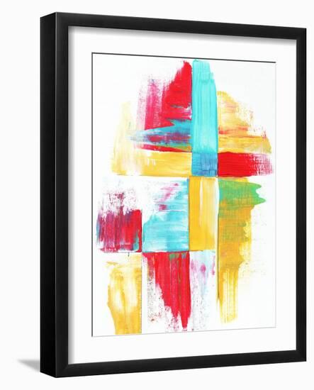 Quilt Like Pattern Abstract-Megan Aroon Duncanson-Framed Art Print