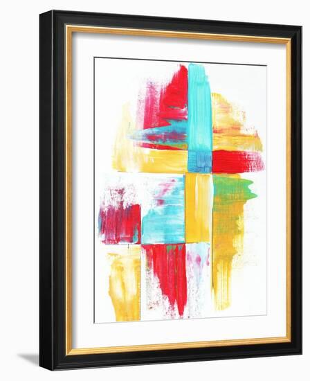 Quilt Like Pattern Abstract-Megan Aroon Duncanson-Framed Art Print