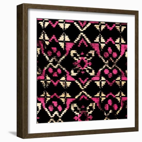 Quilt Native-Jace Grey-Framed Art Print