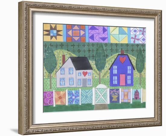 Quilt Town-Cheryl Bartley-Framed Giclee Print