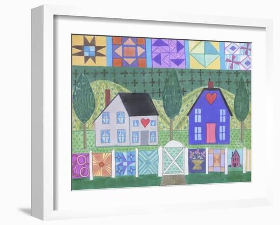 Quilt Town-Cheryl Bartley-Framed Giclee Print