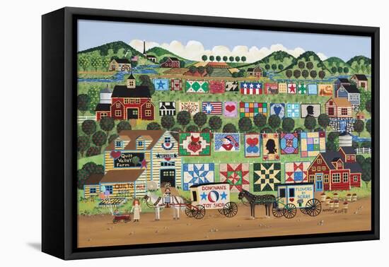 Quilt Valley Farm-Anthony Kleem-Framed Premier Image Canvas