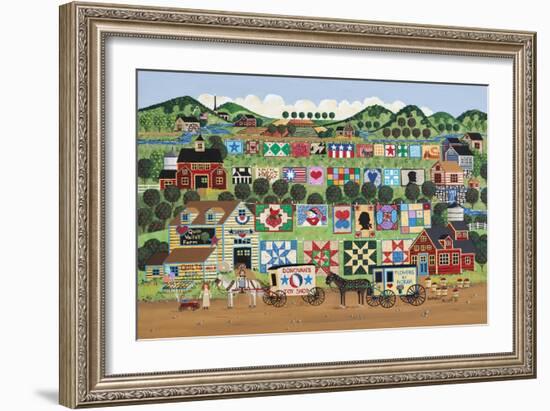 Quilt Valley Farm-Anthony Kleem-Framed Giclee Print