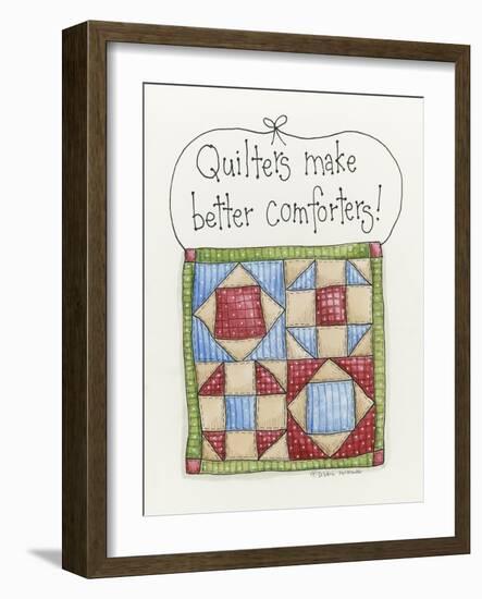 Quilters Make Better Comforters-Debbie McMaster-Framed Giclee Print