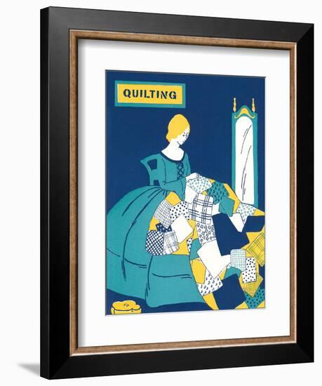 Quilting Poster-null-Framed Art Print