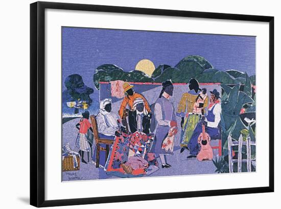 Quilting Time-Romare Bearden-Framed Art Print