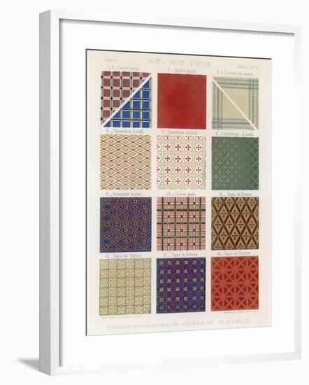 Quilts and Tapestries of the 12th and 13th Centuries-null-Framed Giclee Print