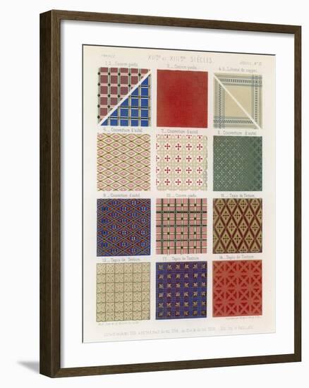 Quilts and Tapestries of the 12th and 13th Centuries-null-Framed Giclee Print