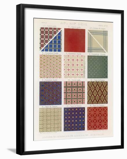 Quilts and Tapestries of the 12th and 13th Centuries-null-Framed Giclee Print