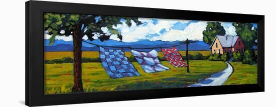 Quilts Blowing in and Afternoon Breeze-Patty Baker-Framed Art Print