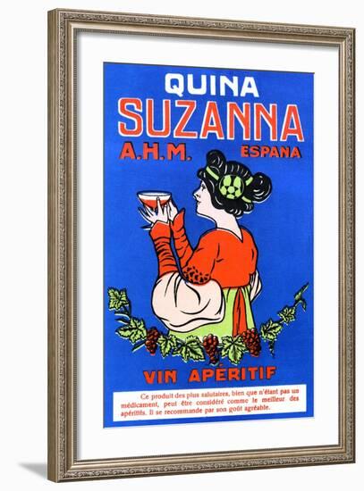 Quina Suzanna Vin Aperitif-null-Framed Art Print