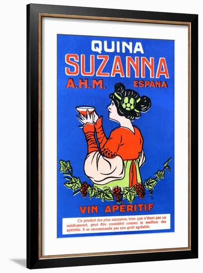 Quina Suzanna Vin Aperitif-null-Framed Art Print