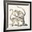 Quincajou, 1850 (Engraving)-Louis Simon (1810-1870) Lassalle-Framed Giclee Print