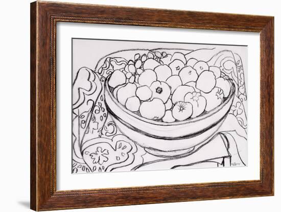 Quince in a Large Bowl, 2000-Joan Thewsey-Framed Giclee Print