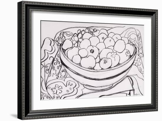 Quince in a Large Bowl, 2000-Joan Thewsey-Framed Giclee Print