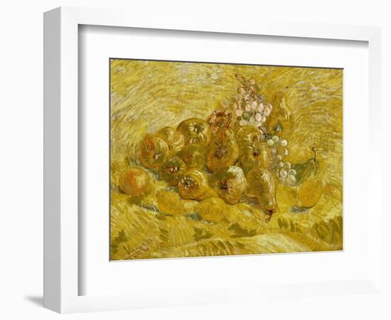 Quinces, Lemons, Pears and Grapes, 1887-1888-Vincent van Gogh-Framed Giclee Print