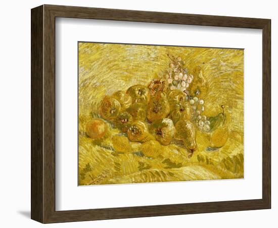 Quinces, Lemons, Pears and Grapes-Vincent van Gogh-Framed Giclee Print