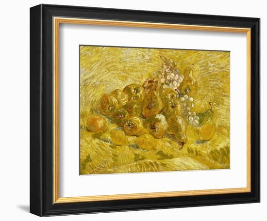 Quinces, Lemons, Pears and Grapes-Vincent van Gogh-Framed Giclee Print