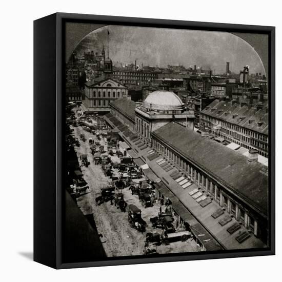Quincy Market and Faneuil Hall 1906-H.C. White-Framed Stretched Canvas