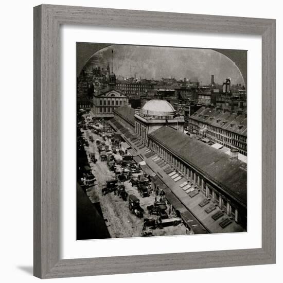 Quincy Market and Faneuil Hall 1906-H.C. White-Framed Photo