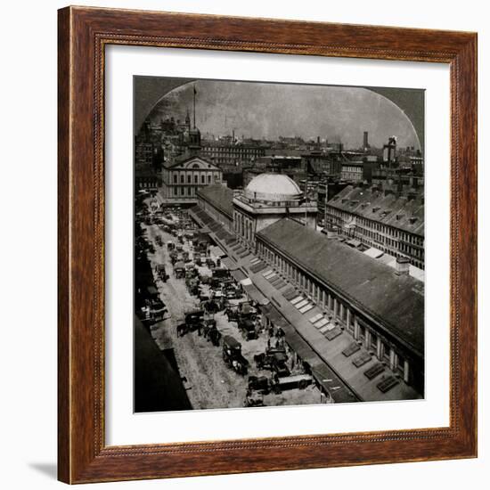 Quincy Market and Faneuil Hall 1906-H.C. White-Framed Photo