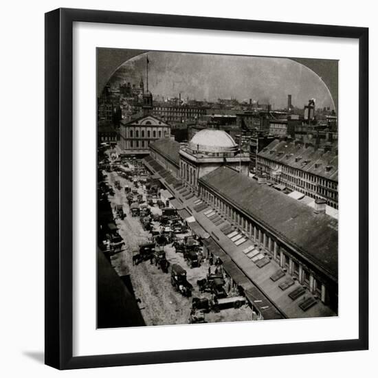 Quincy Market and Faneuil Hall 1906-H.C. White-Framed Photo