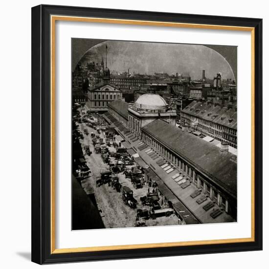 Quincy Market and Faneuil Hall 1906-H.C. White-Framed Photo