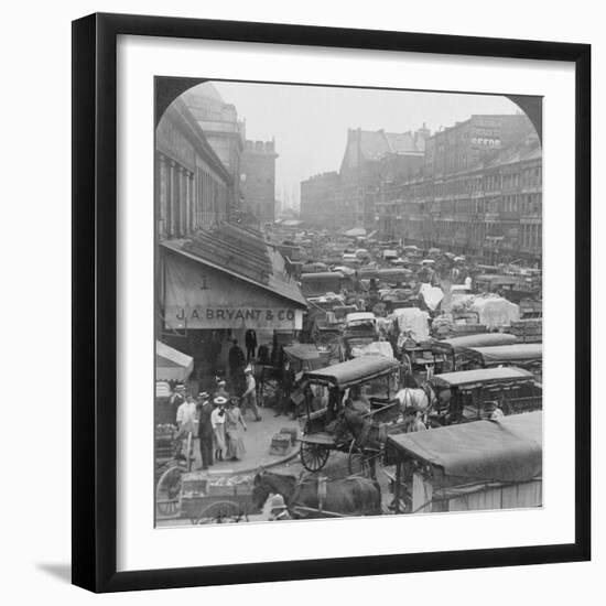Quincy Market and Faneuil Hall 1907-H.C. White-Framed Photo