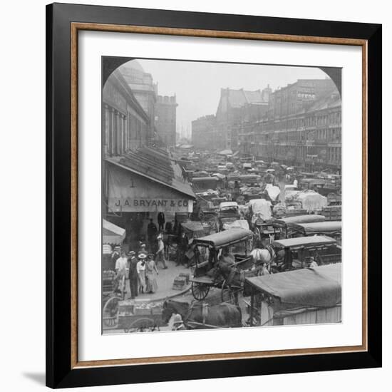 Quincy Market and Faneuil Hall 1907-H.C. White-Framed Photo