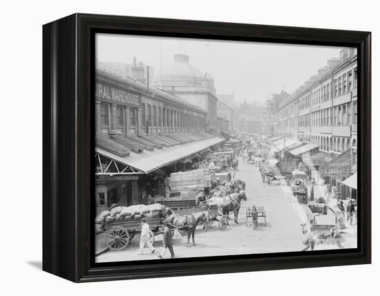 Quincy Market-null-Framed Premier Image Canvas