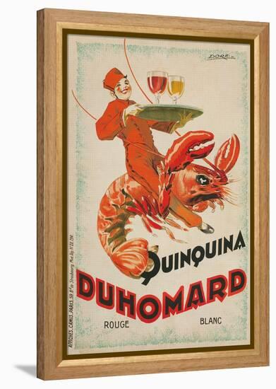 Quinquina Du Homard Aperitif Advertisement-null-Framed Premier Image Canvas