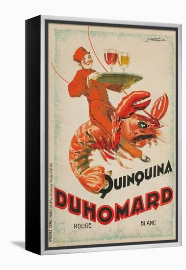 Quinquina Du Homard Aperitif Advertisement-null-Framed Premier Image Canvas