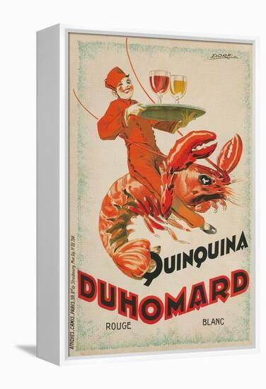 Quinquina Du Homard Aperitif Advertisement-null-Framed Premier Image Canvas