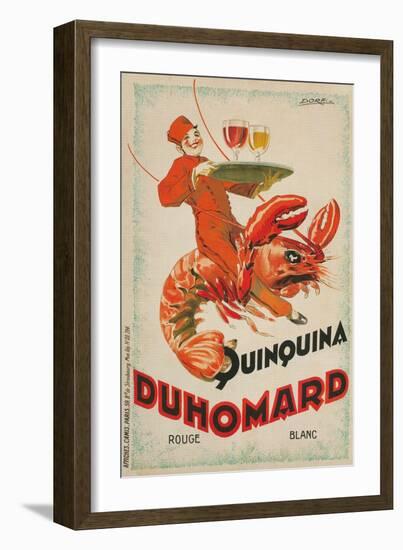 Quinquina Du Homard Aperitif Advertisement--Framed Giclee Print