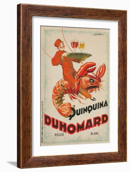 Quinquina Du Homard Aperitif Advertisement--Framed Giclee Print