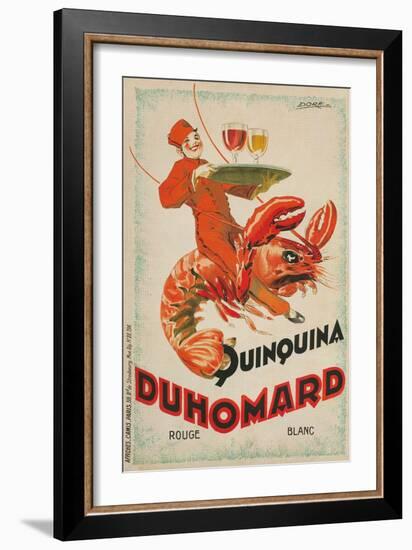 Quinquina Du Homard Aperitif Advertisement--Framed Giclee Print