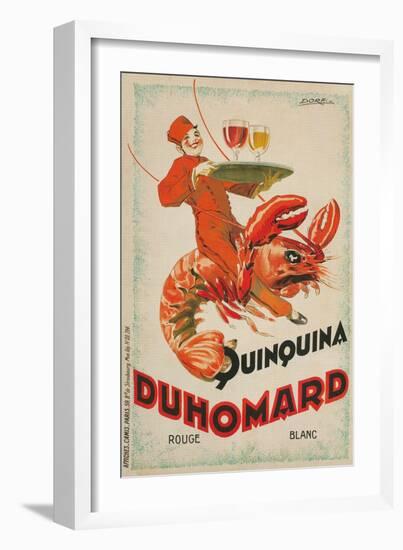 Quinquina Du Homard Aperitif Advertisement-null-Framed Giclee Print