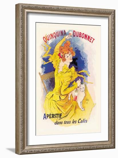 Quinquina Dubonnet Apertif-Jules Chéret-Framed Art Print