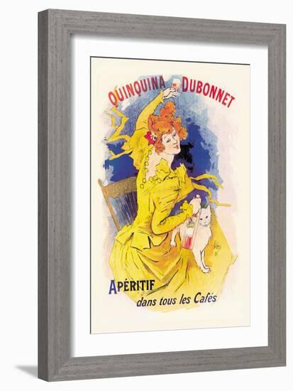 Quinquina Dubonnet Apertif-Jules Chéret-Framed Art Print