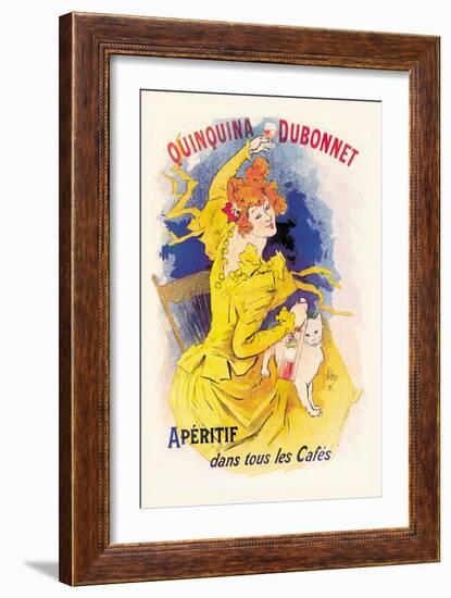 Quinquina Dubonnet Apertif-Jules Chéret-Framed Art Print