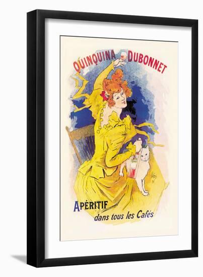 Quinquina Dubonnet Apertif-Jules Chéret-Framed Art Print