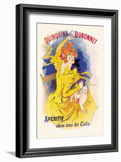 Quinquina Dubonnet Apertif-Jules Chéret-Framed Art Print