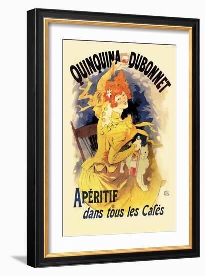 Quinquina Dubonnet Apertif-Jules Chéret-Framed Art Print