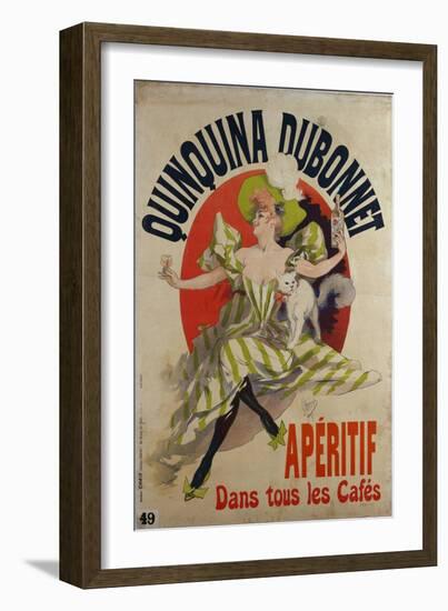 Quinquina Dubonnet, France, 1895-Jules Chéret-Framed Giclee Print