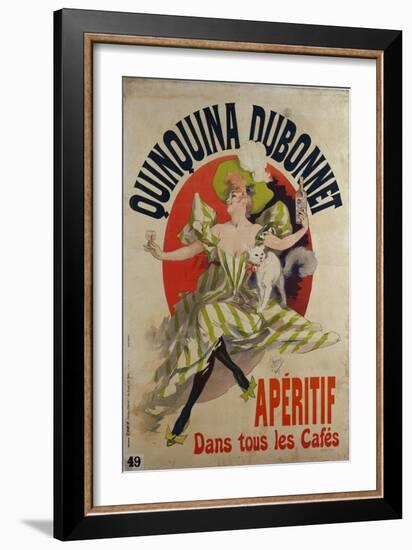 Quinquina Dubonnet, France, 1895-Jules Chéret-Framed Giclee Print