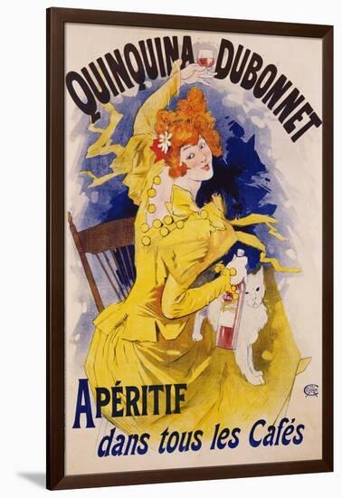 Quinquina Dubonnet Poster-Jules Chéret-Framed Premium Giclee Print