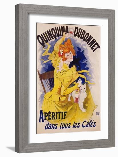 Quinquina Dubonnet Poster-Jules Chéret-Framed Giclee Print