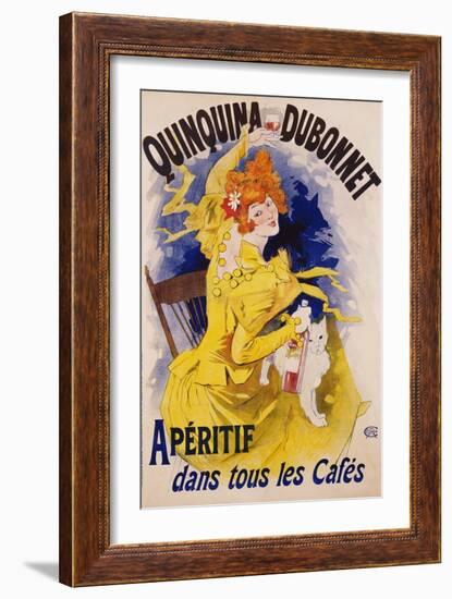 Quinquina Dubonnet Poster-Jules Chéret-Framed Giclee Print