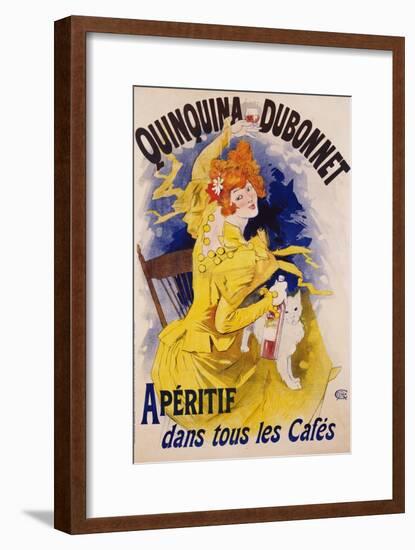 Quinquina Dubonnet Poster-Jules Chéret-Framed Giclee Print